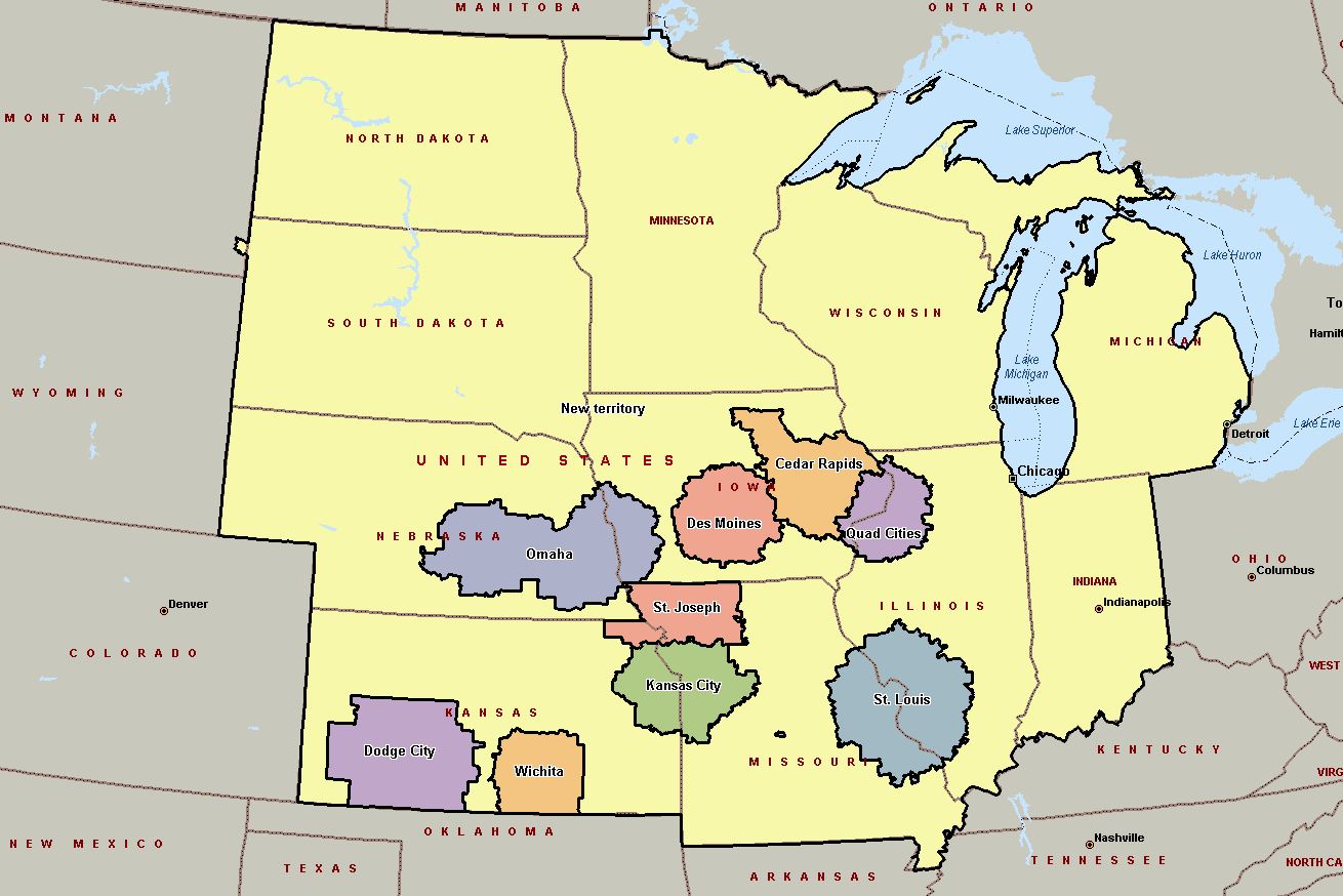 Waldinger Territory and Growth Map Waldinger Territory and Growth Map